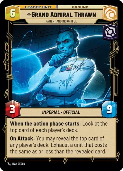 Grand Admiral Thrawn, Patient and Insightful